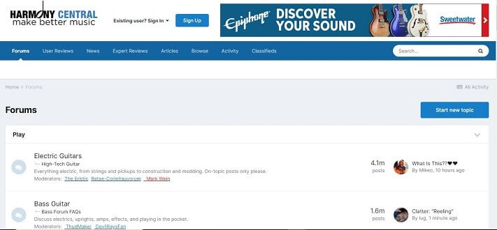 most popular guitar forums