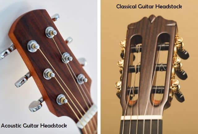 difference in guitars headstock