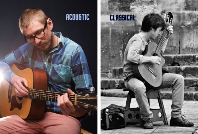 Different Playing Style for Acoustic & Classical Guitar