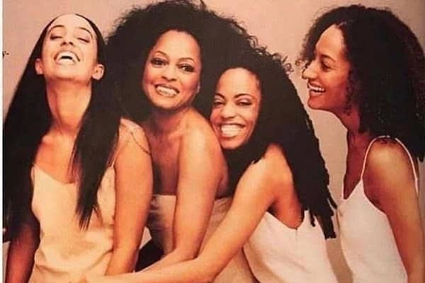 Diana Ross With Her Three Daughters
