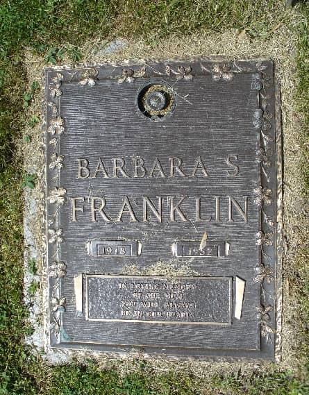 Barbara's Grave in Forest Lawn